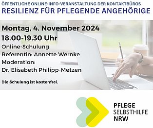 4.11.2024, 18-19:30 Uhr, Online Schulung