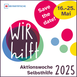 Logo  Selbsthilfewoche 2025 "Wir hilft!"